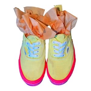 Kids line green and pink Vans